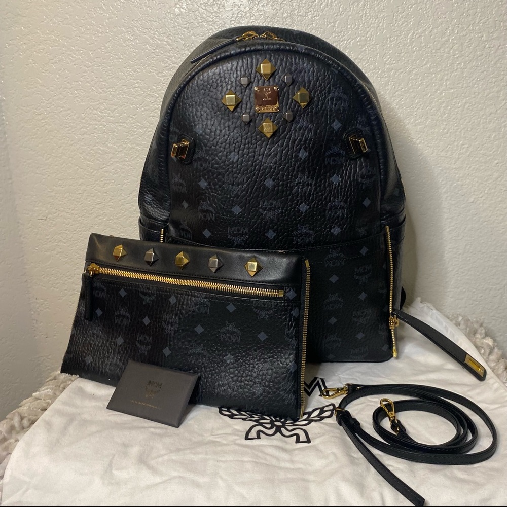 Large MCM dual stark backpack